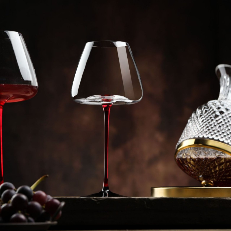 Set de decantare pentru vin roșu din cristal, cu pahare rotative și auto-stabilizare – lux modern pentru casă