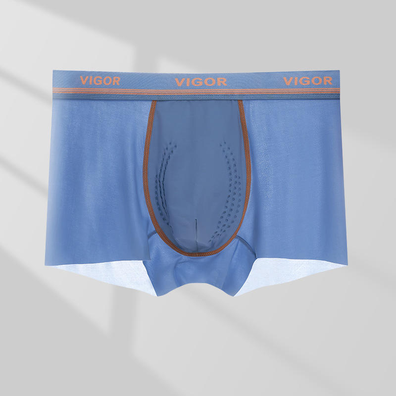 Férfi jégselyem boxer briefs, Cordyceps belső bélés a lágyékhajlatban, antibakteriális, 10A, nagy méret, tiniknek