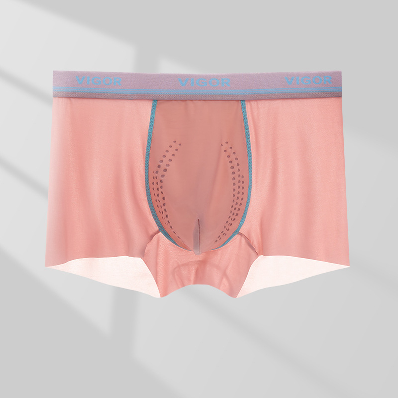 Férfi jégselyem boxer briefs, Cordyceps belső bélés a lágyékhajlatban, antibakteriális, 10A, nagy méret, tiniknek