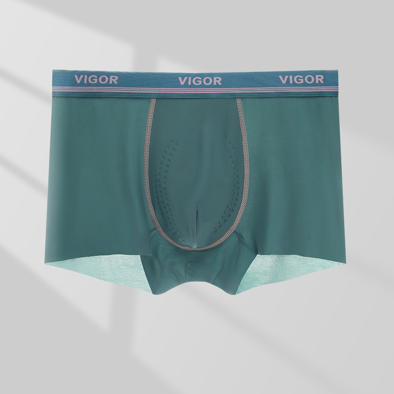 Férfi jégselyem boxer briefs, Cordyceps belső bélés a lágyékhajlatban, antibakteriális, 10A, nagy méret, tiniknek