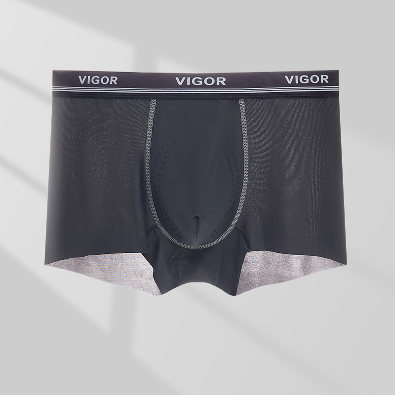 Férfi jégselyem boxer briefs, Cordyceps belső bélés a lágyékhajlatban, antibakteriális, 10A, nagy méret, tiniknek