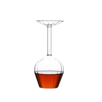 Set de pahare pentru șampanie și vin cu decantor, sticlă borosilikat rezistentă la căldură, pahare inversate, design creativ pentru vin roșu