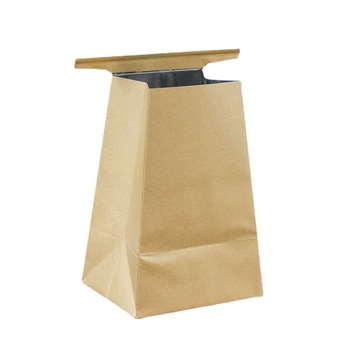 Pungă de ceai din hârtie kraft cu folie de aluminiu, bază trapezoidală, pentru ceai verde Longjing și Bi Luo Chun
