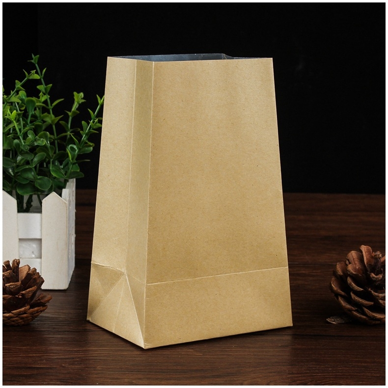 Pungă de ceai din hârtie kraft cu folie de aluminiu, bază trapezoidală, pentru ceai verde Longjing și Bi Luo Chun