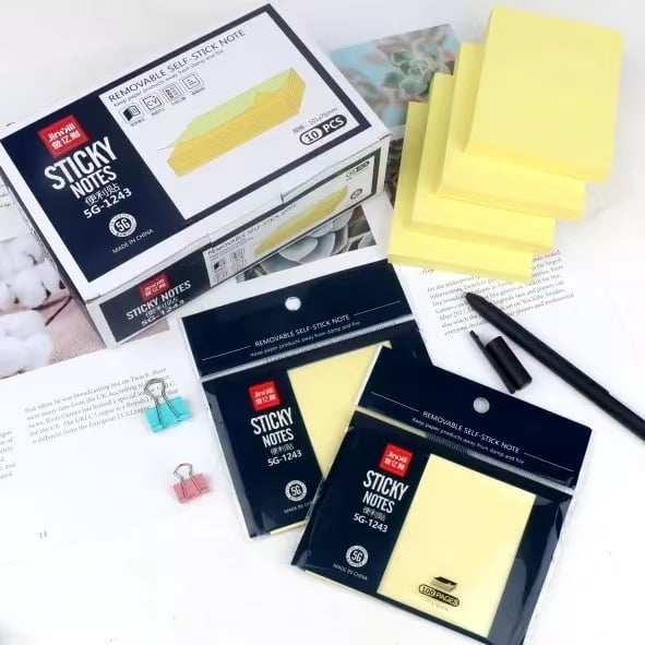 Note autoadezive colorate cu design drăguț și creativ, rechizite de birou, foi detașabile pentru studenți — 100 de foi