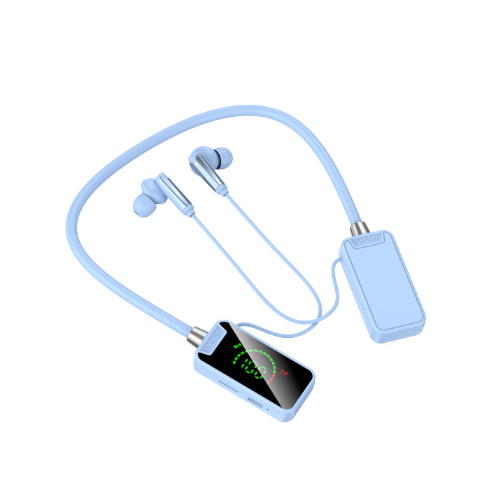 Bluetooth slušalice oko vrata, s digitalnim zaslonom, velikim kapacitetom baterije, poluotvoren dizajn, sportski stereo
