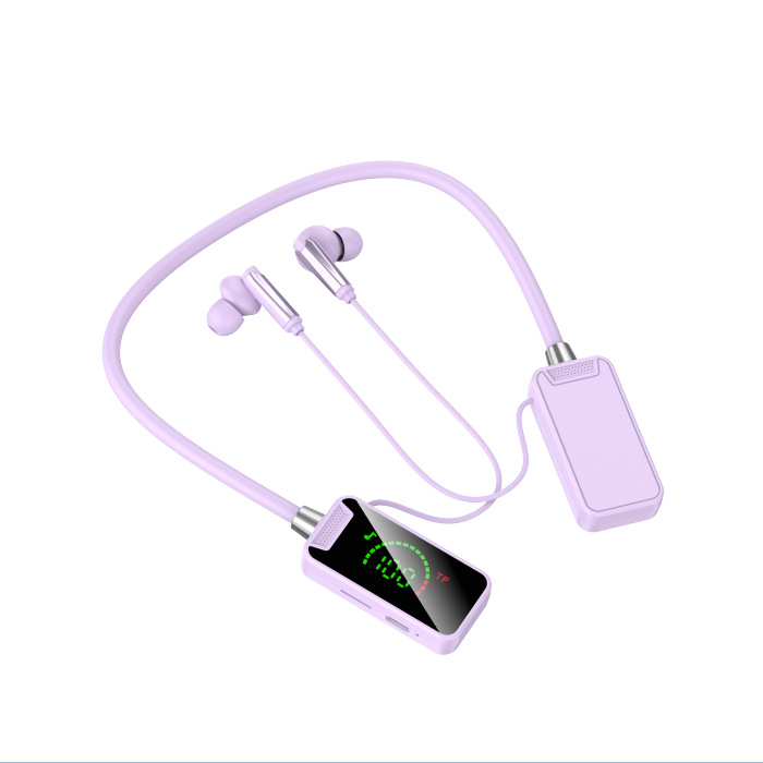 Bluetooth slušalice oko vrata, s digitalnim zaslonom, velikim kapacitetom baterije, poluotvoren dizajn, sportski stereo