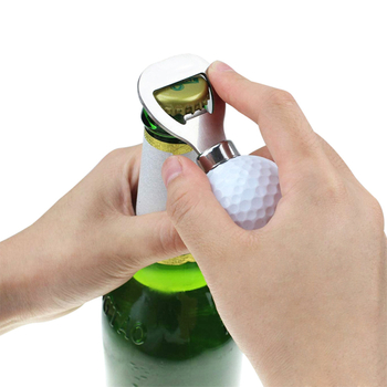 Deschizător de sticle din oțel inoxidabil în formă de minge de golf, dop pentru vin și deschizător de bere
