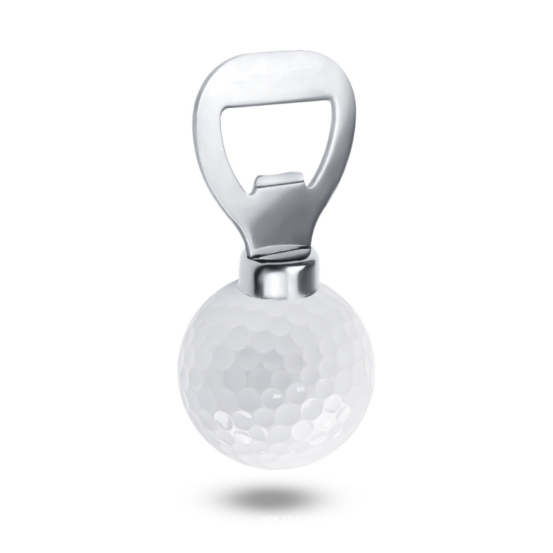 Deschizător de sticle din oțel inoxidabil în formă de minge de golf, dop pentru vin și deschizător de bere