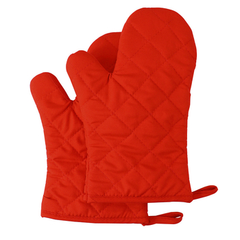 Mănuși groase din bumbac, rezistente la temperaturi înalte, pentru cuptor și cuptor cu microunde, culoare solidă, izolație termică în bucătărie