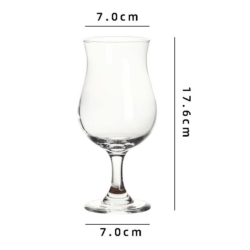 Pahar înalt, în formă de lalea, pentru cocktailuri, sucuri și băuturi reci