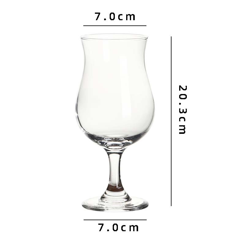 Pahar înalt, în formă de lalea, pentru cocktailuri, sucuri și băuturi reci