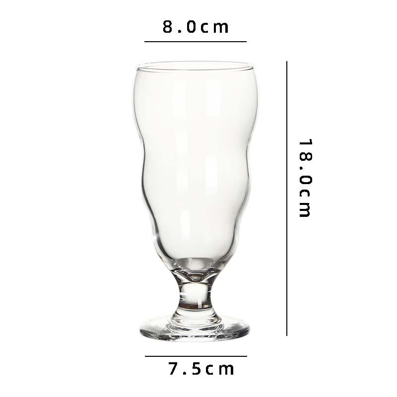 Pahar înalt, în formă de lalea, pentru cocktailuri, sucuri și băuturi reci