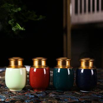 Recipient ceramic pentru ceai, mini portabil, etanș