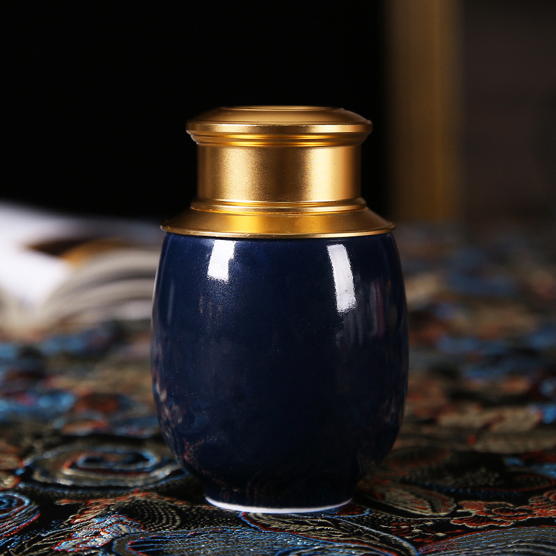 Recipient ceramic pentru ceai, mini portabil, etanș