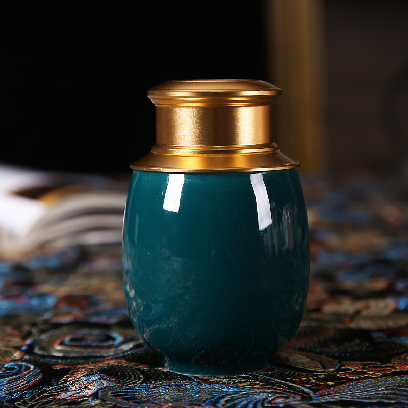 Recipient ceramic pentru ceai, mini portabil, etanș