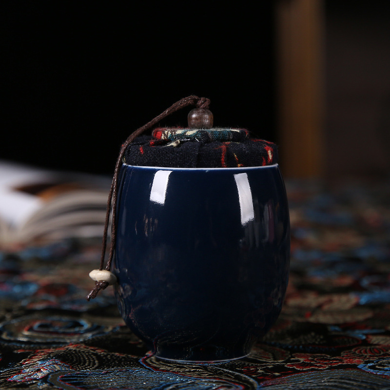 Recipient ceramic pentru ceai, mini portabil, etanș
