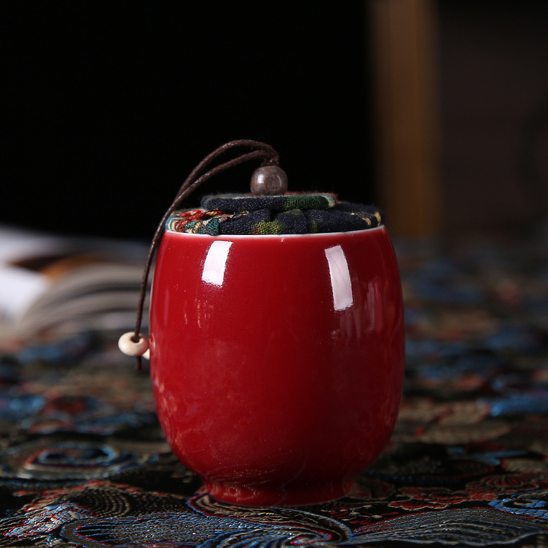 Recipient ceramic pentru ceai, mini portabil, etanș