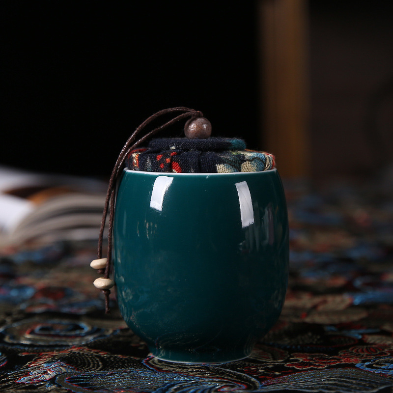 Recipient ceramic pentru ceai, mini portabil, etanș
