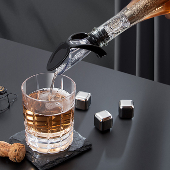 Decantor din oțel inoxidabil 304 cu tijă de răcire a vinului