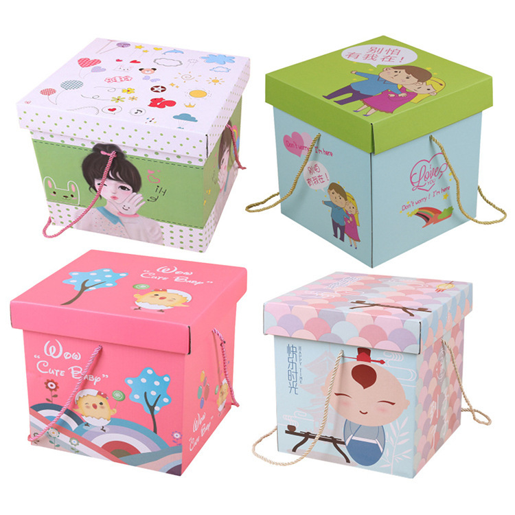 Cutie cadou din carton Kraft cu capac din două părți pentru cosmetice, îngrijire a pielii, alimente, ceai și fructe, imprimare color