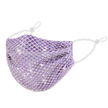 Férfi nyári rhinestone díszítésű védőmaszk, vékony, porálló