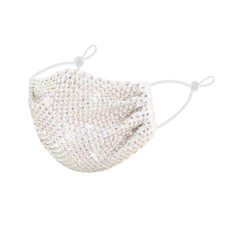 Férfi nyári rhinestone díszítésű védőmaszk, vékony, porálló