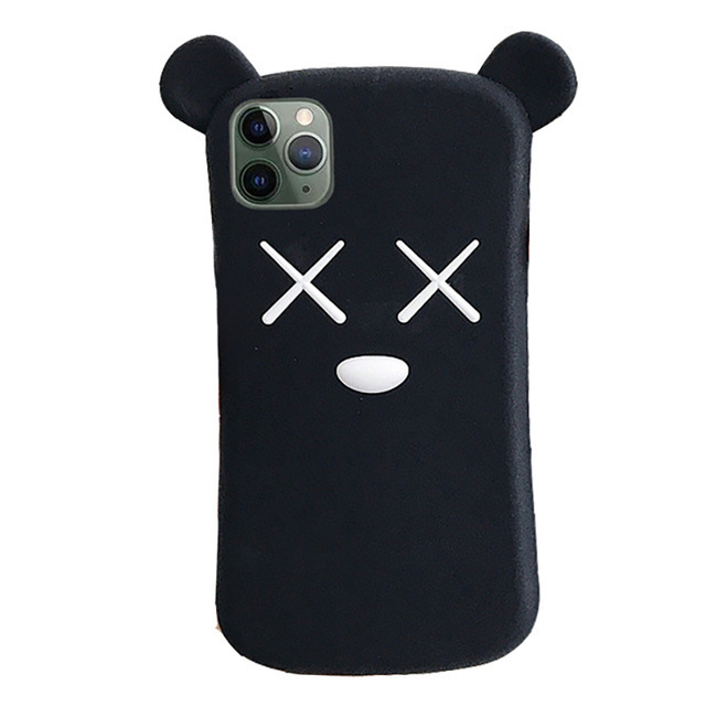 Silikonska futrola za iPhone 11 Pro Max s 3D crtić dizajnom medvjeda, motivi medvjeda, patka i Shiba Inu – zaštita od padova