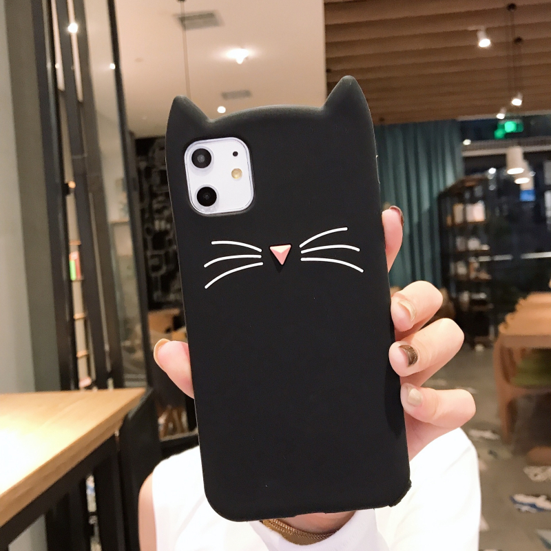 Silikonska futrola za iPhone 11 Pro Max s 3D crtić dizajnom medvjeda, motivi medvjeda, patka i Shiba Inu – zaštita od padova