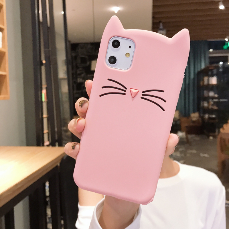 Silikonska futrola za iPhone 11 Pro Max s 3D crtić dizajnom medvjeda, motivi medvjeda, patka i Shiba Inu – zaštita od padova