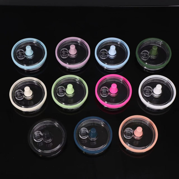 Capac transparent pentru tumbler de 30 oz; multifuncțional, din plastic etanș, cu pai, pentru tumbler cu mâner de 40 oz