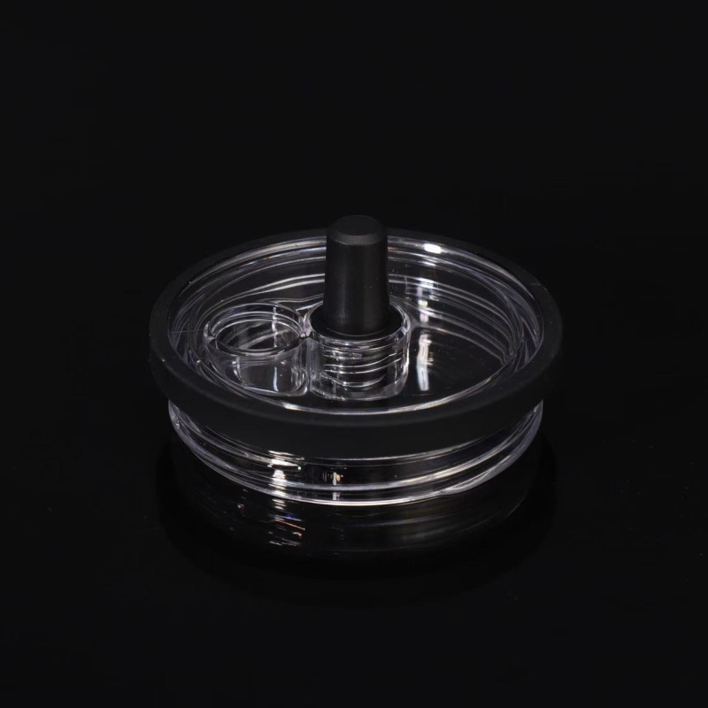 Capac transparent pentru tumbler de 30 oz; multifuncțional, din plastic etanș, cu pai, pentru tumbler cu mâner de 40 oz