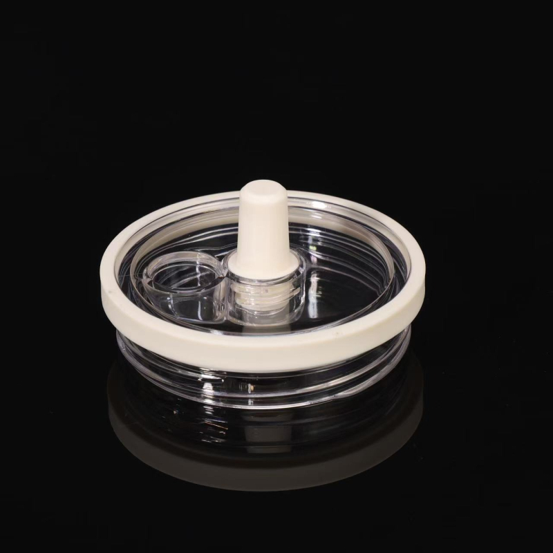 Capac transparent pentru tumbler de 30 oz; multifuncțional, din plastic etanș, cu pai, pentru tumbler cu mâner de 40 oz