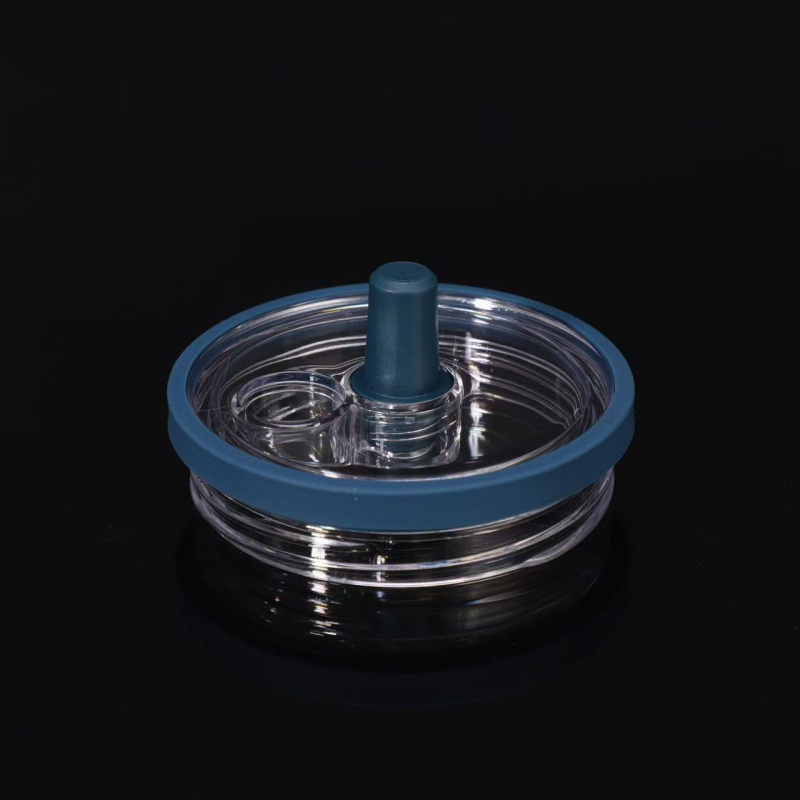 Capac transparent pentru tumbler de 30 oz; multifuncțional, din plastic etanș, cu pai, pentru tumbler cu mâner de 40 oz