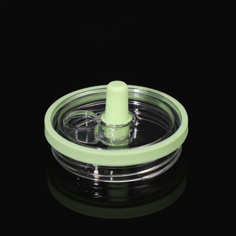 Capac transparent pentru tumbler de 30 oz; multifuncțional, din plastic etanș, cu pai, pentru tumbler cu mâner de 40 oz