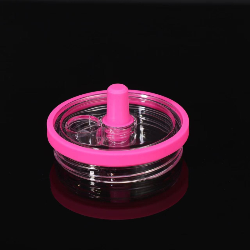 Capac transparent pentru tumbler de 30 oz; multifuncțional, din plastic etanș, cu pai, pentru tumbler cu mâner de 40 oz