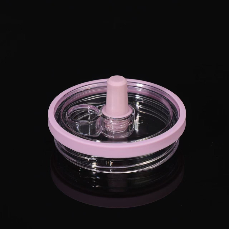 Capac transparent pentru tumbler de 30 oz; multifuncțional, din plastic etanș, cu pai, pentru tumbler cu mâner de 40 oz