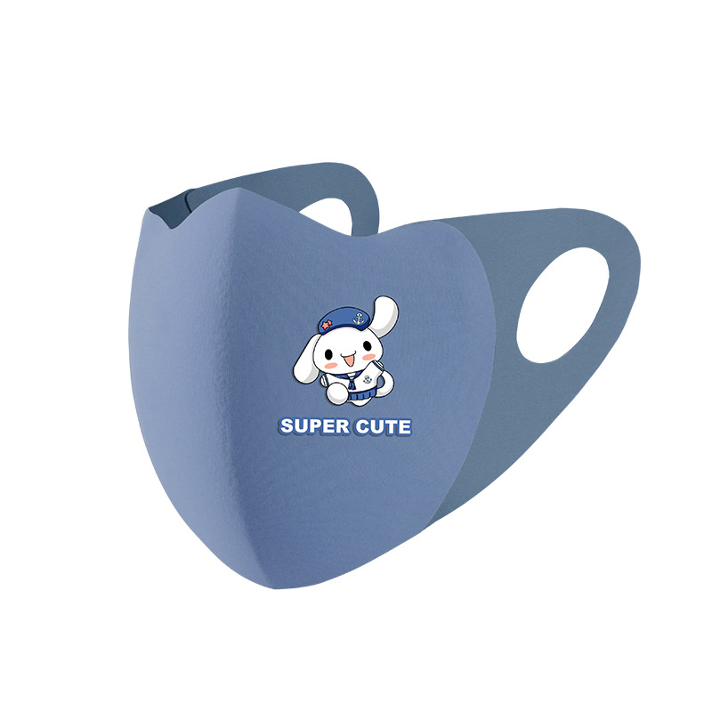 Őszi–téli meleg gyerekmaszk rajzfilm mintával, uniszex, szél- és hideg elleni védelem