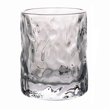 Pahar din sticlă în stil japonez Glacier – sticlă îngroșată, pentru whiskey, apă sau cafea, fără mâner