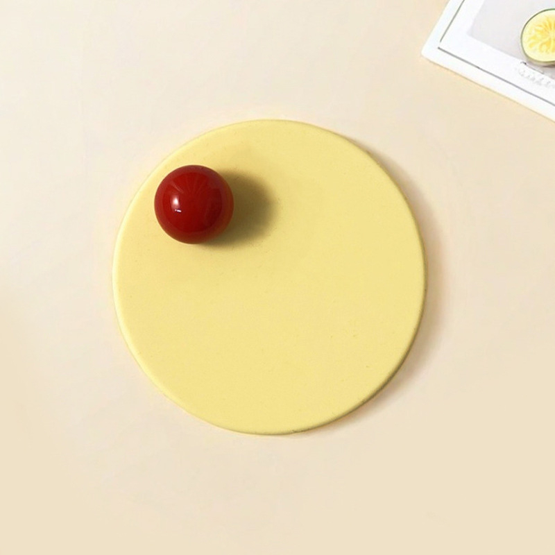 Capac universal din silicon pentru pahare, culoare crem, calitate alimentară, rezistent la temperaturi înalte, potrivit pentru pahare din sticlă și căni, accesoriu pentru capac