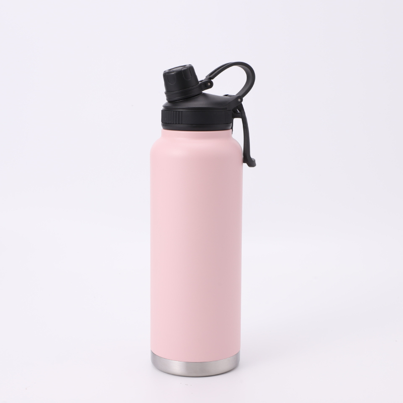 Nou termos din oțel inoxidabil 304, stil minimalist, capacitate mare, cu mâner, pentru băut direct, portabil pentru ciclism și sport