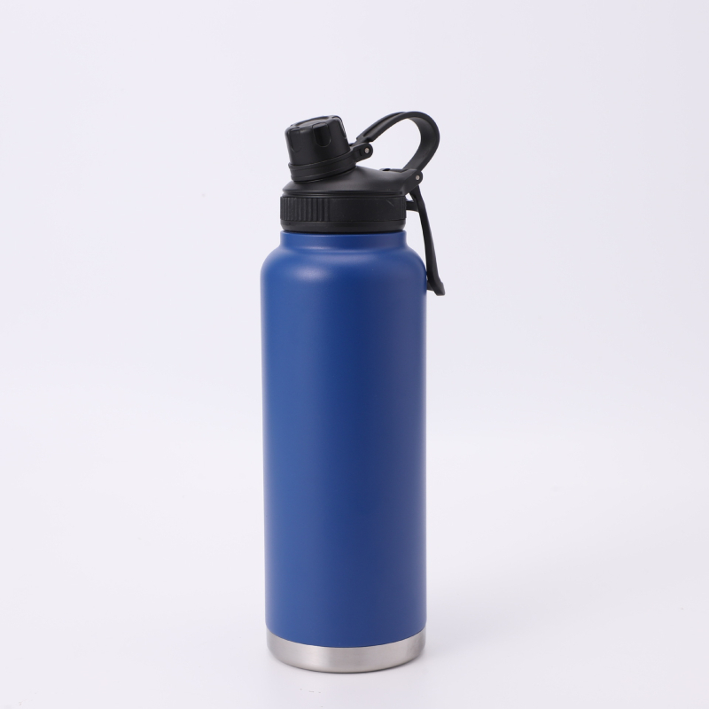 Nou termos din oțel inoxidabil 304, stil minimalist, capacitate mare, cu mâner, pentru băut direct, portabil pentru ciclism și sport