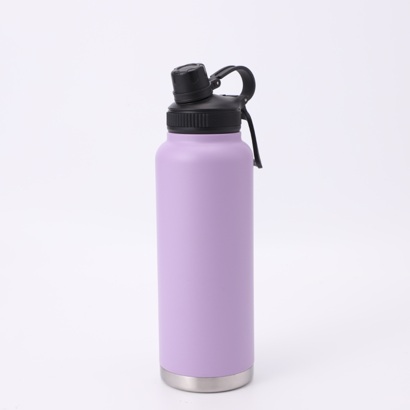 Nou termos din oțel inoxidabil 304, stil minimalist, capacitate mare, cu mâner, pentru băut direct, portabil pentru ciclism și sport