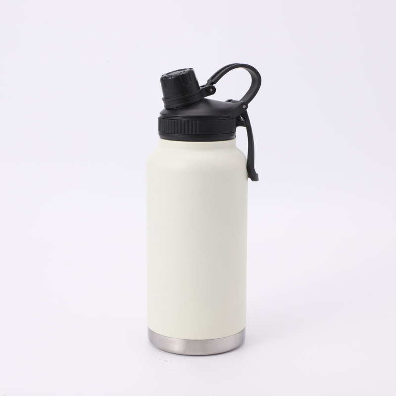 Nou termos din oțel inoxidabil 304, stil minimalist, capacitate mare, cu mâner, pentru băut direct, portabil pentru ciclism și sport