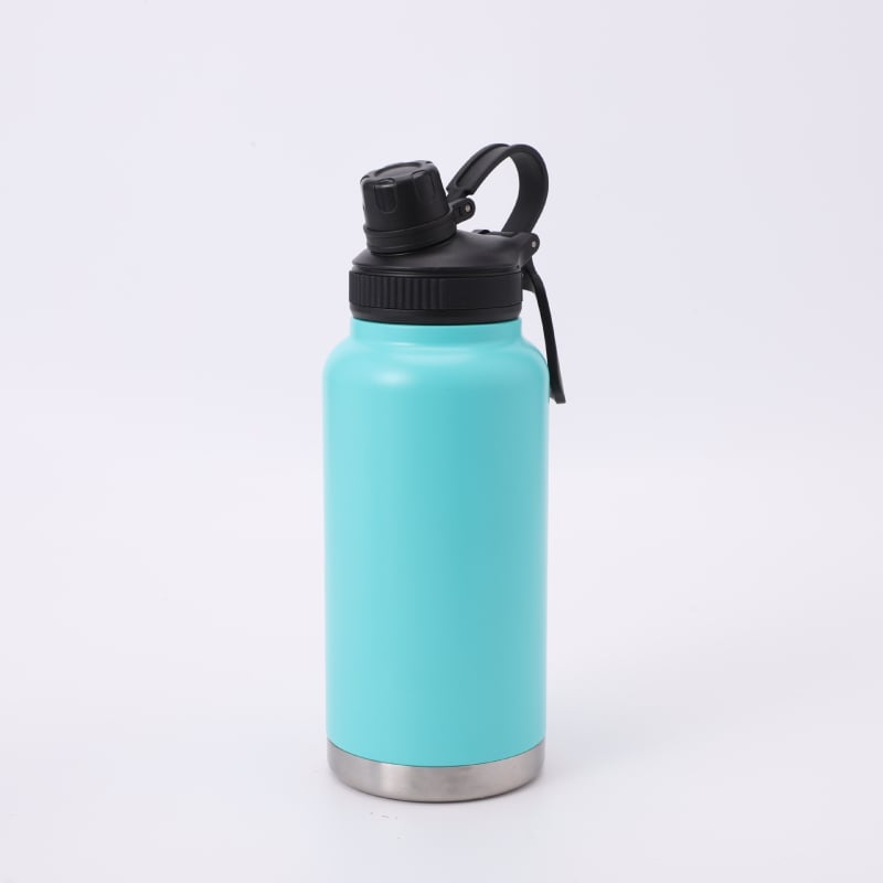 Nou termos din oțel inoxidabil 304, stil minimalist, capacitate mare, cu mâner, pentru băut direct, portabil pentru ciclism și sport