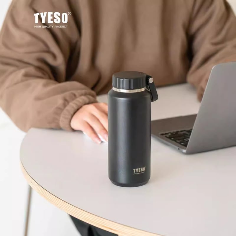 Tai Shuo Termos cu capacitate mare pentru exterior, unisex, design minimalist, oțel inoxidabil 304