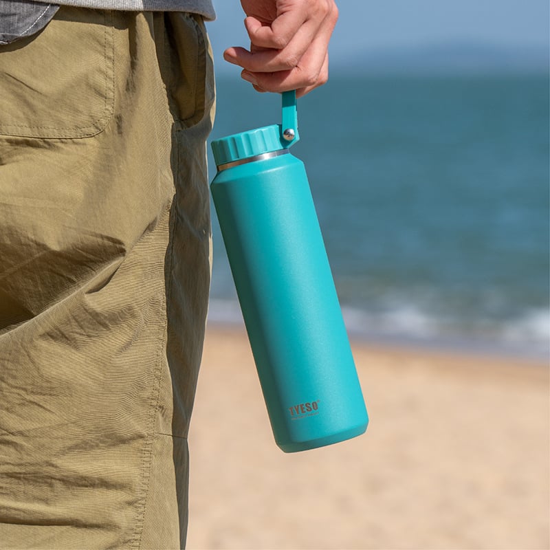 Tai Shuo Termos cu capacitate mare pentru exterior, unisex, design minimalist, oțel inoxidabil 304