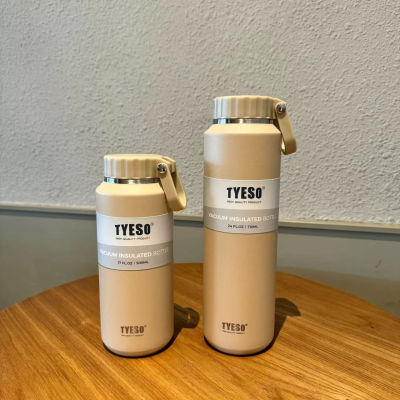 Tai Shuo Termos cu capacitate mare pentru exterior, unisex, design minimalist, oțel inoxidabil 304