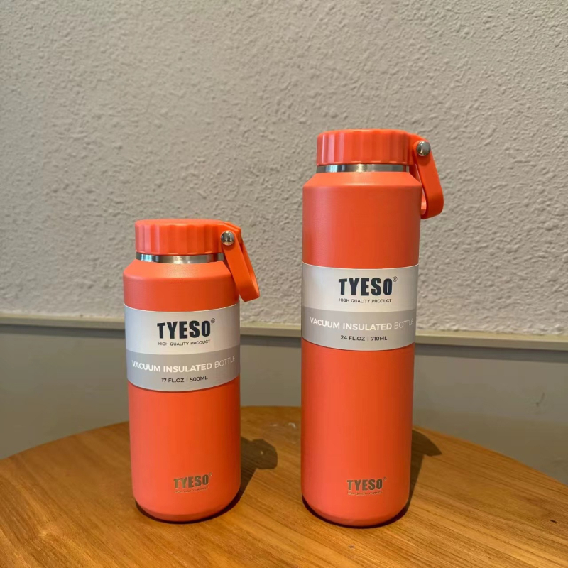 Tai Shuo Termos cu capacitate mare pentru exterior, unisex, design minimalist, oțel inoxidabil 304