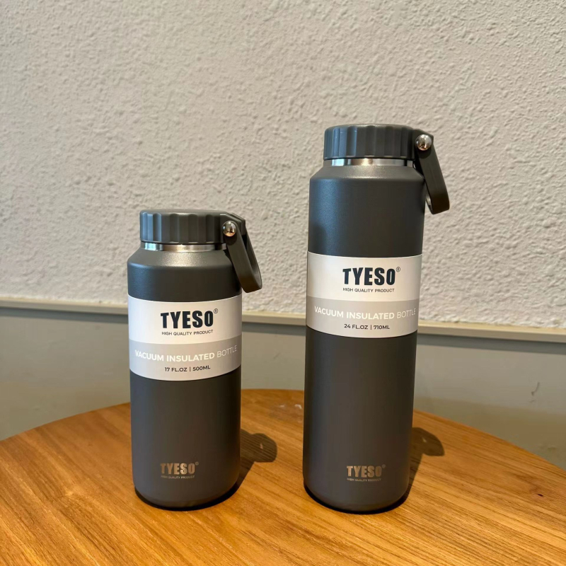 Tai Shuo Termos cu capacitate mare pentru exterior, unisex, design minimalist, oțel inoxidabil 304